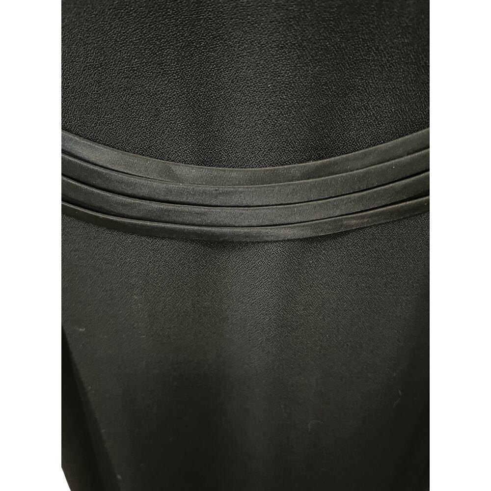 Vintage Dawn Joy II Black Long USA Button Down w/Satin Buttons Dress  16W​ - Picture 10 of 10